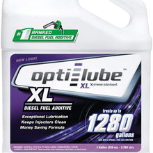 Opti-Lube XL Xtreme Lubricant Diesel Fuel Additive: 1 Gallon with Accessories (HDPE Plastic Hand Pump and 2 Empty 4oz Bottles) Treats up to 1,280 Gallons