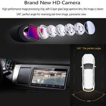 Backup Camera for Car HD 12 LED Wide View Angle 2-in-1 Universal Rear View Reverse Camera 2 Installation Options Removable Guildlines 12V only