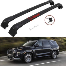 SAREMAS Black roof Cargo Rack for Kia Telluride 2019-2021 Roof Rack Cross Bars Rail Luggage Carrier Lockable 2