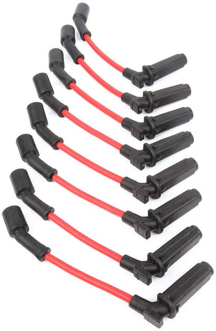 CTCAUTO Ignition Wire Sets Replacement for Buick Cadillac Chevy GMC Hummer Pontiac Saab 2005-2008 (Set of 8)
