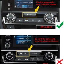 Thenice 4pcs Center Consoles Panel Stickers Dashboard Trims Strips Inner Decals for 10th Gen Honda Civic 2019 2018 2017 2016 -Red