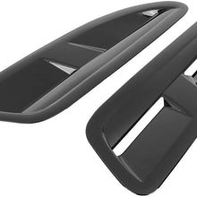 CTZL A Pair Glossy Black Car Vent Scoop Decorative Intake Hood Bonnet Vent Fit for-Jaguar XKR XK8 1997-2015 Hood Scoop
