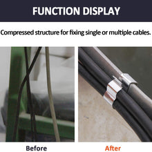 ELITEWILL 23mm Stainless Steel SunRunner Trailer Cable Frame Wire Clips Wiring to Frame 25pc