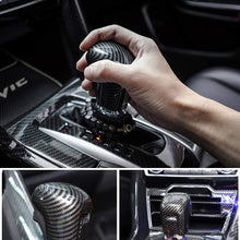 Peopop Carbon Fiber ABS Gear Shift Knob Cover Trim Fit for 10th Gen Civic Automatic Transmission Honda Civic Sedan 2016 2017 2018 2019 2020 (Black)