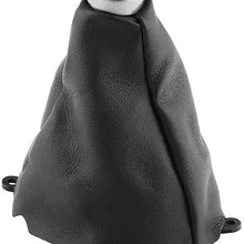 Gear Shift Gaiter, Car Handbrake Gear Shift Knob Cover Car Manual PU Leather Gear Gaiter Shift Shifter Boot Replacement for Honda Civic 2006-2012
