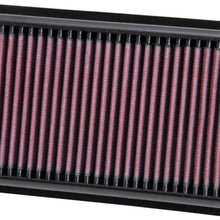 K&N Engine Air Filter: High Performance, Premium, Washable, Replacement Filter: 2011-2017 HYUNDAI/KIA (Picanto, i10), 33-3000