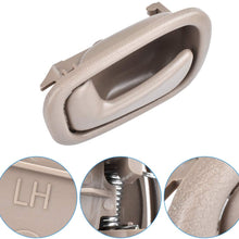 faersi 4Pcs Inside Interior Door Handle Front Rear Driver & Passenger Side for 1998 1999 2000 2001 2002 Toyota Corolla Chevrolet Prizm Manual Lock Beige/Tan