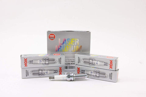 Set (4pcs) NGK Laser Iridium Spark Plugs Stock 7751 Nickel Core Tip Standard 0.044in ILZKR7B11