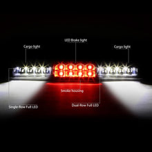 DNA motoring 3BL-GMC99-LED-BK-SM LED Third Brake Light,Black / Smoke