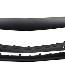 Front Bumper Cover Compatible with MERCEDES BENZ C300 2015-2018 Primed with IPAS Holes/Surround View (2017 Convertible/Coupe)/Sedan - CAPA