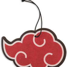 Naruto Akatsuki Red Rain Cloud Symbol Hanging Car Air Freshener | Features A Double-Sided Print of The Menacing Red Cloud Symbol | Vanilla Scented