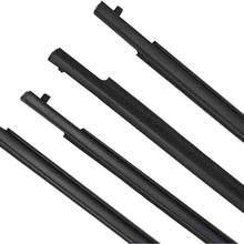 Toryea Black 4pcs Door Outside Weatherstrip Trim Seal Belt Fit Toyota Tundra 2007 2008 2009 2010 2011 2012 2013 2014 2015 2016 2017 2018(Not Double Cab)
