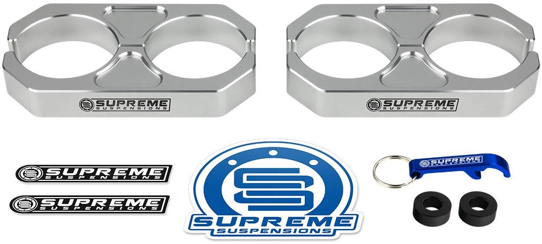 Supreme Suspensions - Silver Universal Billet T6 Aluminum Coilover Reservoir Brackets