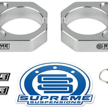 Supreme Suspensions - Silver Universal Billet T6 Aluminum Coilover Reservoir Brackets