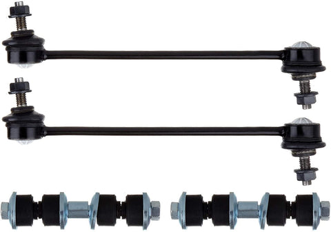 LSAILON 4pcs Front Sway Bar End Links Rear Sway Bar End Links - Non SVT Models Kit Fit for 2000-2010 Ford Focus