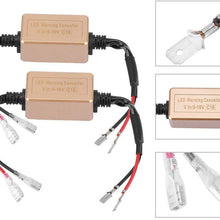 Terisass Pair of H1 H3 LED Headlight Load Resistor Wiring Error Free Decoder Anti-Flicker Resistors Error Canceller