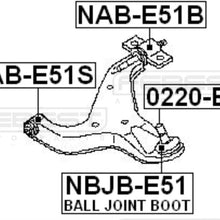 FEBEST NAB-E51B Control Arm Bushing