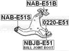 FEBEST NAB-E51B Control Arm Bushing