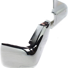 Step Bumper Face Bar Compatible with 2009-2014 Ford F150 Chrome with Rear Object Sensors Hole Styleside