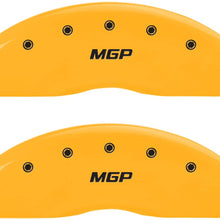 MGP Caliper Covers 16232FMGPYL Caliper Cover, Set of 2 (Yellow Front Engraved Front: MGP Powder Coat Finish Black Characters)