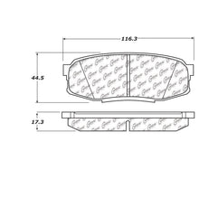 NEW CENTRIC 106.13040 Extended Wear Posi-Quiet Semi Metallic Standard Brake Pad