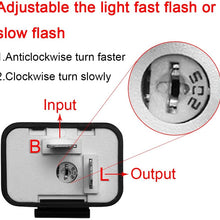 2 Pin Electronic Turn Signal Flasher Relay Fix Motorcycle Turn Signal Hyper Flash Motorcycle Blink Adjustable LED Turn Signal Hyper Indicator Flasher Relay