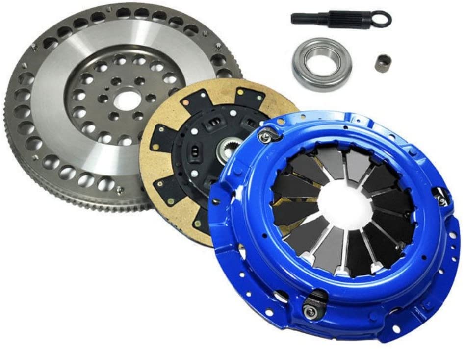 EF SEG CLUTCH KIT+CHROMOLY FLYWHEEL WORKS WITH 1989-90 NISSAN 240SX 2.4L KA24E