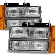 For 94-98 GMT400/480 Chevy GMC C/K Series Pickup Truck Suburban Blazer Tahoe Headlight + Bumper + Corner light