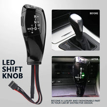 Electronic Gear Shift Knob Shift Knob Lever, LHD Automatic LED Gear Shift Knob for B-M-W E90 E91 E93 E81 E82 E84 E87 E88 E89(Jet Black)