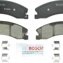 Bosch BC1565A QuietCast Premium Ceramic Disc Brake Pad Set For Nissan: 2012-2017 NV1500, 2012-2017 NV2500, 2012-2017 NV3500, 2016-2017 Titan XD; Rear