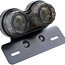 ANKIA 40-LED 40W Motorcycle Tail Light Integrated Running Lamp Brake&Turn Signal Light with License Plate Bracket for Harly Motorcycle Street Bike Cruiser Chopper (Black)