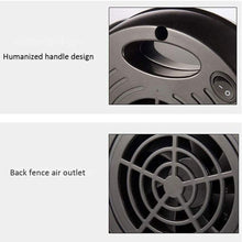 Zyyqt Mini Desktop Heater, Small Home Office Heater, Solar Dormitories Portable Air Conditioner (Color : Black)