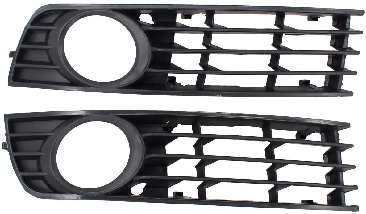 NewYall Set of 2 Front Left Driver and Right Passenger Side Bumper Fog Light Lamp Cover Grille Grill Assembly