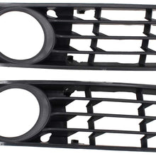 NewYall Set of 2 Front Left Driver and Right Passenger Side Bumper Fog Light Lamp Cover Grille Grill Assembly