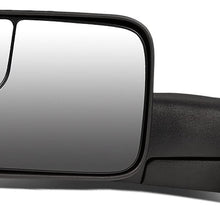 DNA Motoring TWM-012-T222-BK Pair of Towing Side Mirrors