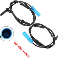 AUTOMUTO 2PCS Left & Right & Rear ABS Wheel Speed Sensor Brake Sensor ALS1836 5S10551 SU12002 SU12004 fit for 2003-2005 BMW 745Li, 2006-2008 BMW 750i, 2006-2008 BMW 750Li, 2003-2005 BMW 745i