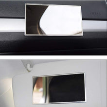 ZaCoo Car Visor Mirror Seatback Makeup Mirror, Large Stainless Steel Makeup Travel Vanity Mirror 5.9"X3.1" Universal for Car Visor, Seatback, Dash Board,Window