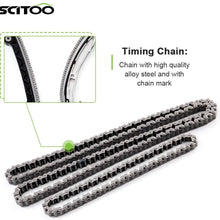 SCITOO Timing Chain Kit fits for 2004-2007 LF02-12-500 TKMZ230A Mazda 3 5 6 Tribute 2.3L 2.0L