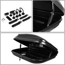 Waterproof Vehicle Roof Top Mount Travel Storage Box Cargo Carrier w/Lock + Keys 53" L x 34" W x 15" H