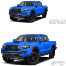 Car front grille logo is suitable for any car with mesh grille or slotted grille (blue + white)