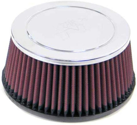 K&N Universal Clamp-On Air Filter: High Performance, Premium, Replacement Engine Filter: Flange Diameter: 2.9375 In, Filter Height: 3.125 In, Flange Length: 0.75 In, Shape: Round Tapered, RC-4770