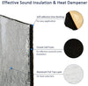 Abahub 394mil 16 sqft Car Hood Insulation Pad Auto Door Dampener Sound Deadener Deadening Mat