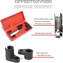 Oxygen Sensor Removal Tool Kit 3Pcs 3/8 Inch Drive Oxygen Sensor Socket Wrench