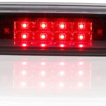 Sanzitop LED 3rd Brake Light Rear Third Brake Light High Mount Stop Light Cargo Lamp Fit fit 1999-2006 Chevy Silverado GMC Sierra 5978318 (Black Housing Clear Lens)