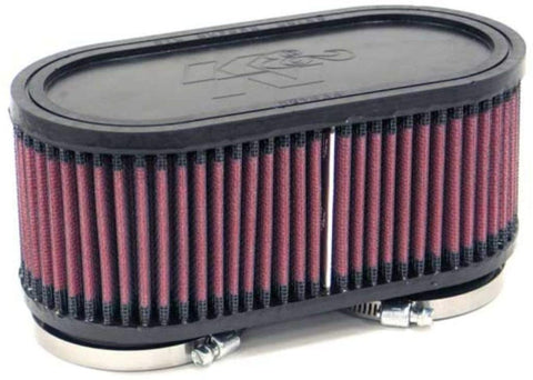 K&N Universal Clamp-On Air Filter: High Performance, Premium, Washable, Replacement Engine Filter: Flange Diameter: 2.375 In, Filter Height: 3 In, Flange Length: 0.625 In, Shape: Oval, RU-2970