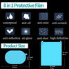 4PCS Car Rearview Mirror Film - Car Side View Mirror HD Clear Anti-Fog Anti-Glare Rainproof Waterproof Mirror Window Film Protector Safe Driving for Car Mirrors and Side Windows