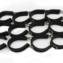 1" Cable Clamp Stainless Steel Insulated Rubber Cushioned – Cable Clamp, Pipe Clamp, Hose Clip, Line Clamp and Wire Clamp (12 Pack)