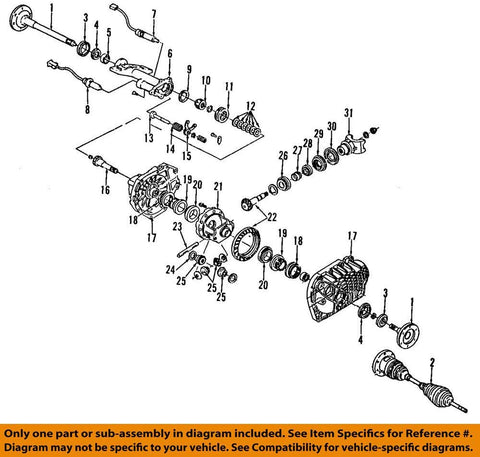 General Motors 26066885, Axle Shaft Bearing