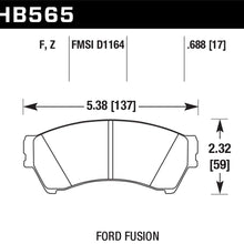 Hawk Performance HB565F.688 HPS Performance Ceramic Brake Pad