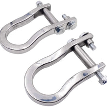 StarONE Front Recovery Tow Hooks Fit for 2007-2019 Chevy Silverado GMC Sierra 1500 Replace 84072462,in Chrome